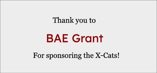A big thanks to BAE Grant!